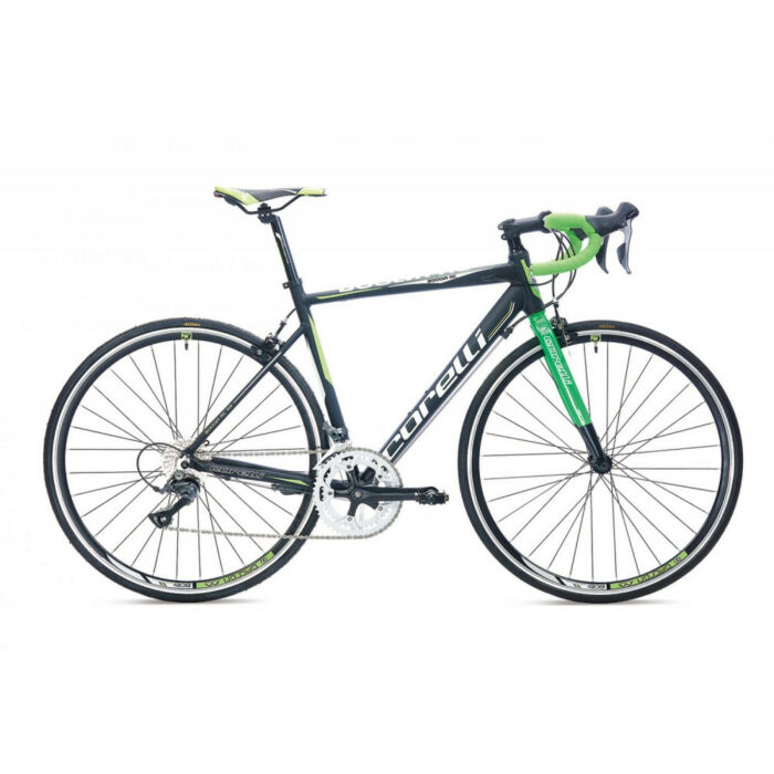 Corelli Boalva RC100 könnyűvázas országúti kerékpár 54 cm Fekete-Zöld