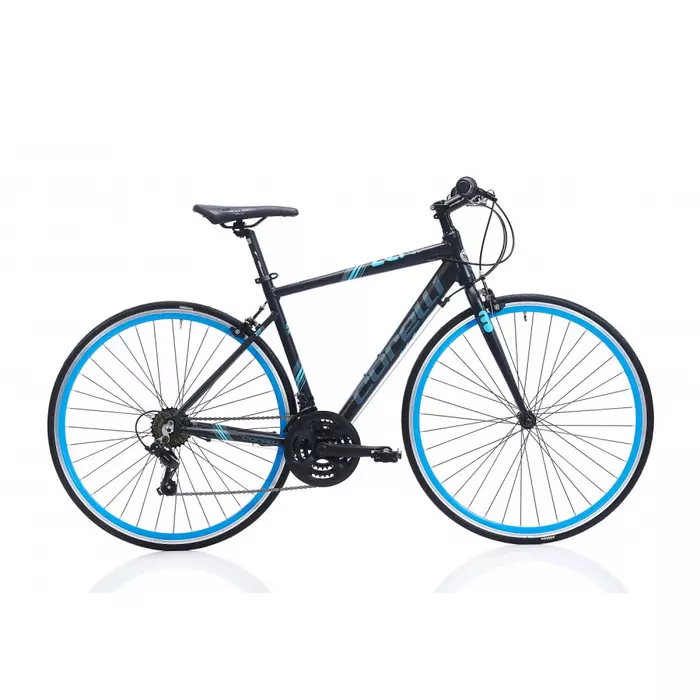 Corelli Fitbike Zero könnyűvázas fitness kerékpár 54 cm Grafit-Kék