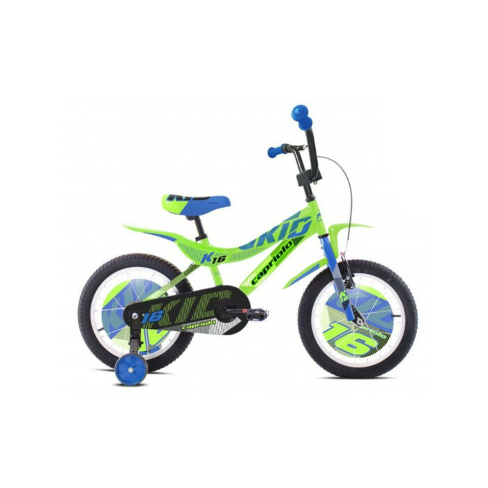 Capriolo Kid 16" gyerek kerékpár Zöld-Kék