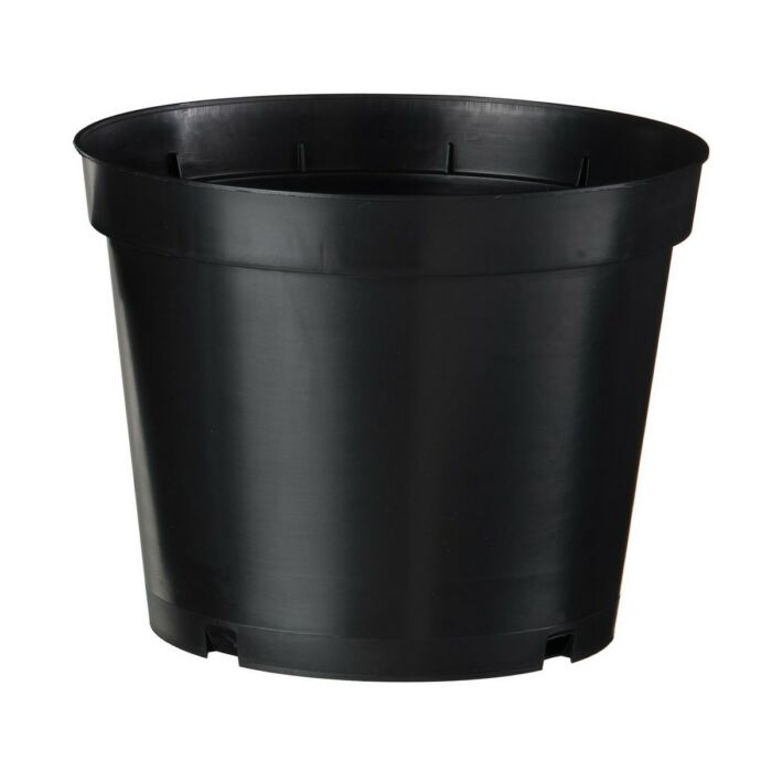 Nature Polipropilén virágcserép, 4 db, 3 l, 15 x D19 cm, fekete