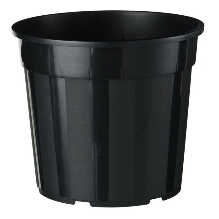 Nature Polipropilén beltéri virágcserép, 1 db, 6,3 l, 21,5 x D24 cm, fekete