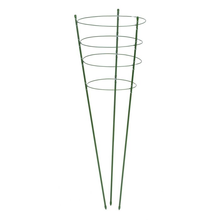Nature Műanyag bevonatú kúp alakú virágtámasz, 90 cm x D7 mm, zöld