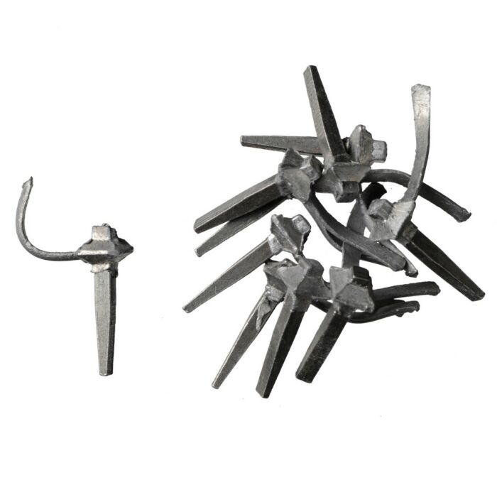 Nature Futónövény rögzítő 10 db, D10 mm, fém, szürke