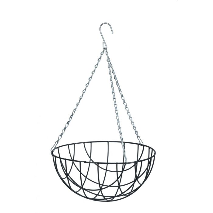 Nature Függőkosár kerek, 16 x D30 cm, antracitszürke