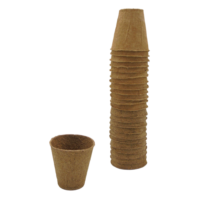 Nature Biológiailag lebomló 100% farost cserép  kerek - H6 x Ø6 cm - 24 x