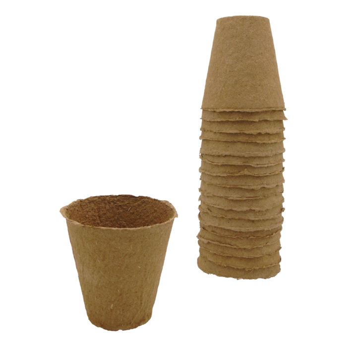 Nature Biológiailag lebomló 100% farost cserép  kerek- H8,5 x Ø8 cm - 18 x
