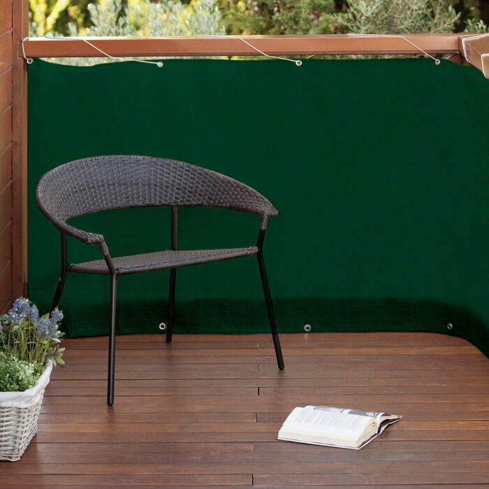 Nortene-Catral Mesh Balcony Easy Green erkélyháló fűzőlyukakkal, 160 g