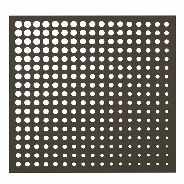 Nortene Moon Panel dekoratív panel rozsdabarna, kör mintázattal 1x1 m