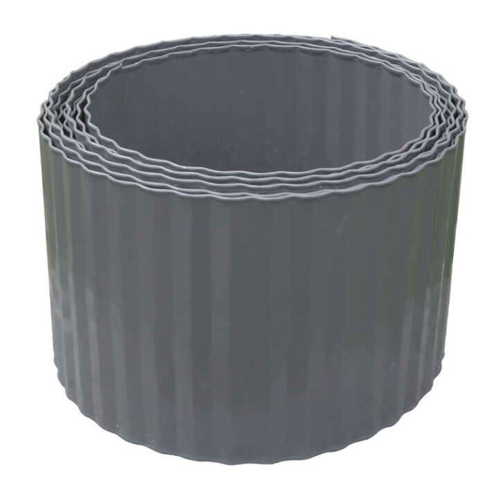 Nortene Steely Bordura galvanizált acél ágyásszegély 6m x 14 cm, antracit
