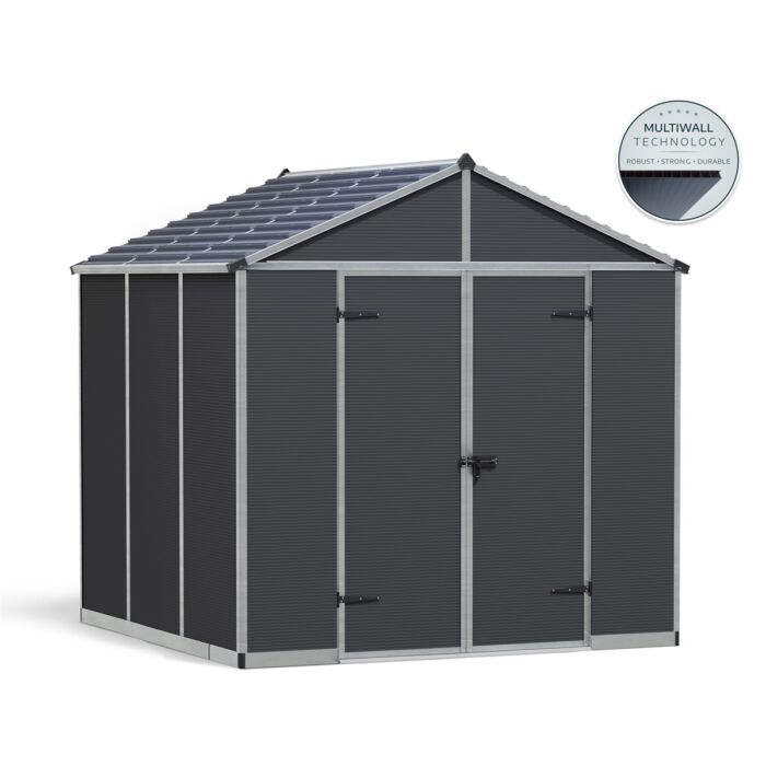 Palram Rubicon kerti tároló, 8 x 8 antracit