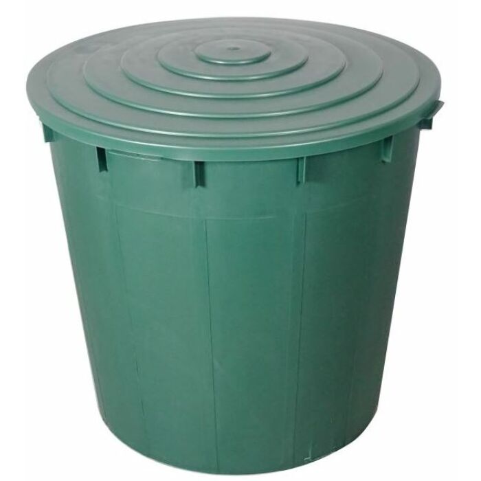 Ecotank kerek esővízgyűjtő 500 literes tetővel és 3/4&quot;-es csappal