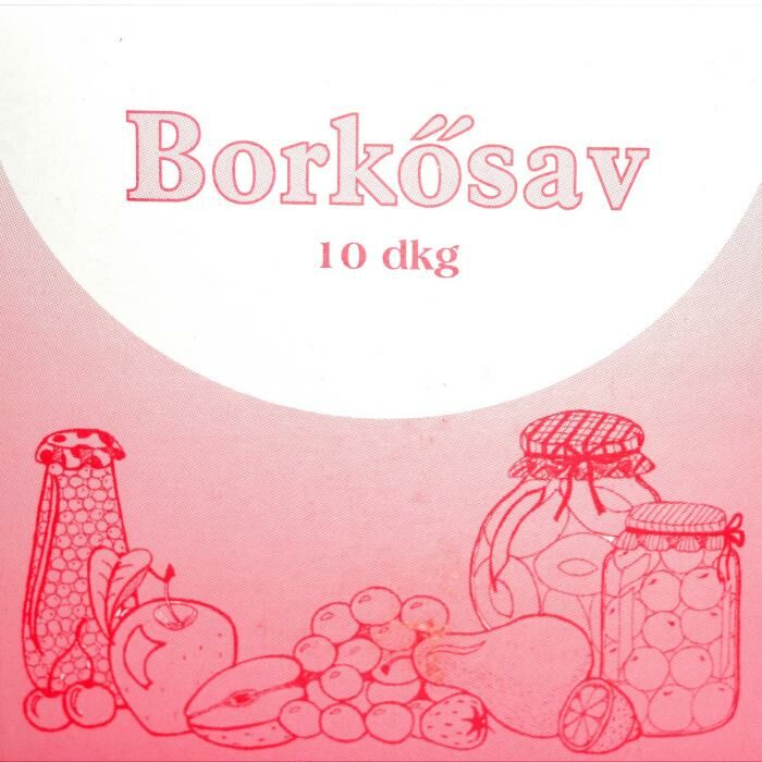 Borkősav 10 dkg,  20 db / gyűjtő