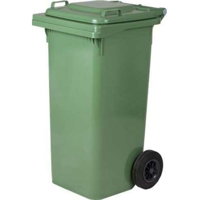 Zöld kerekes szemetes szelektív kuka 120 liter