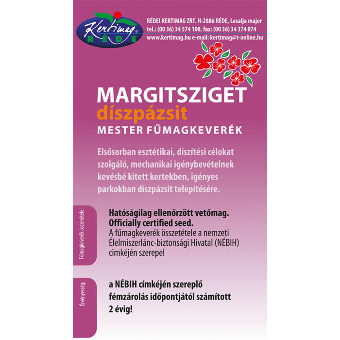 Rédei Kertimag Margitsziget díszpázsit mester fűmagkeverék 10kg