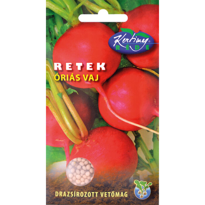 Rédei Kertimag Óriás Vaj Retek Drazsírozott vetőmag 450 szem