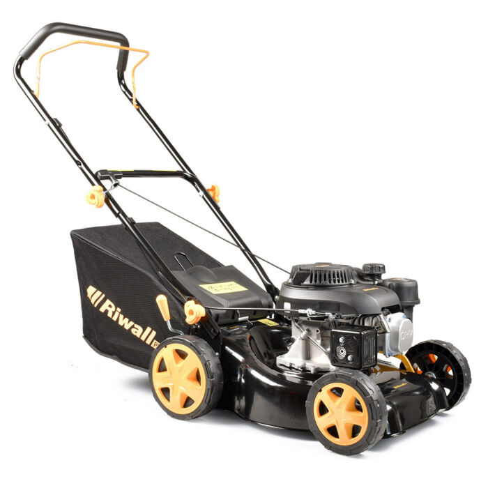 Riwall PRO RPM 4234 P nem önjáró benzinmotoros multifunkciós fűnyíró 2 az 1-ben
