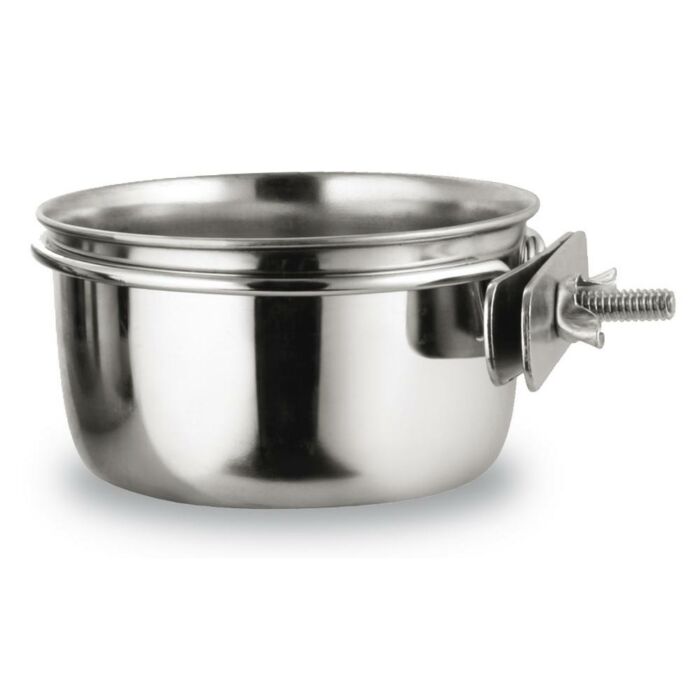 Rozsdamentes csavaros etető-itató - Közepes