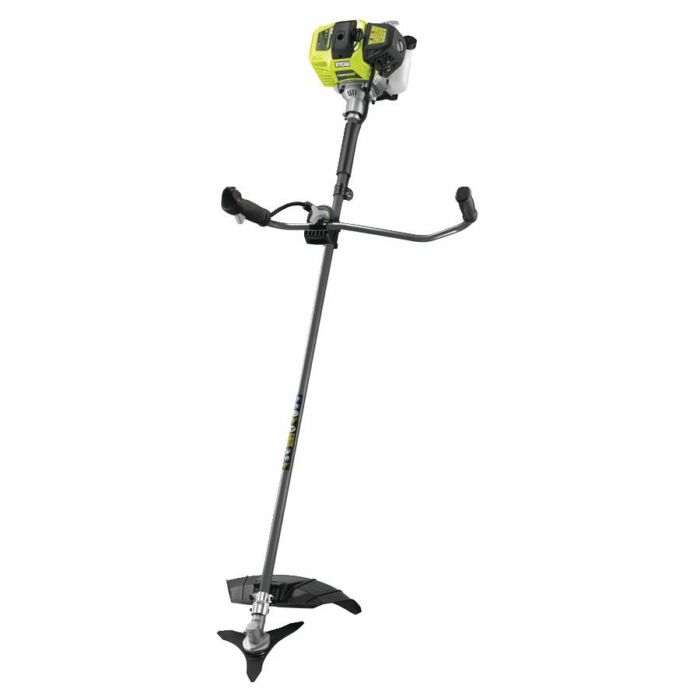 Ryobi 52 cm³ fűkasza és szegélynyíró összecsukható kétkaros fogantyúval és fűrészlappal