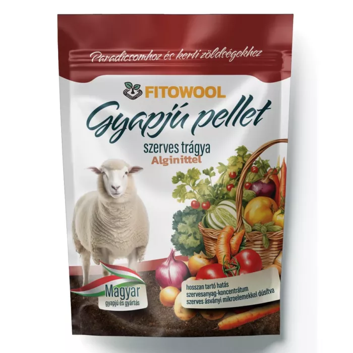 Fitowool gyapjú pellet paradicsomhoz és kerti zöldséghez 750g