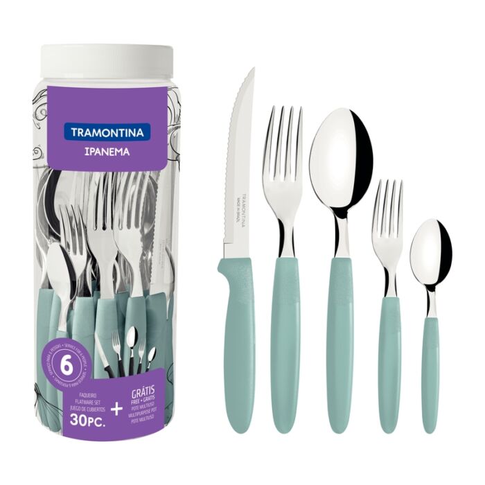 Tramontina ipanema steak evőeszközkészlet (30 db)