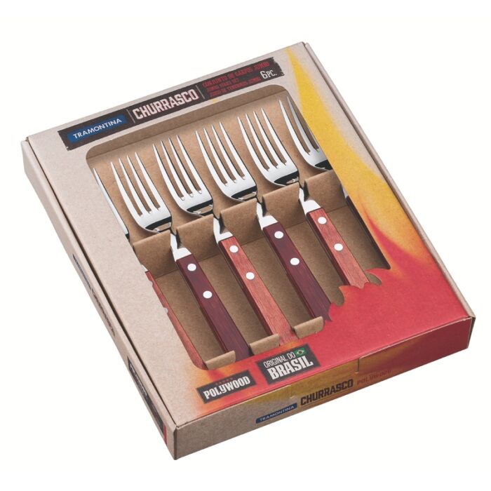 Tramontina jumbo steak villa, 6-db - piros *