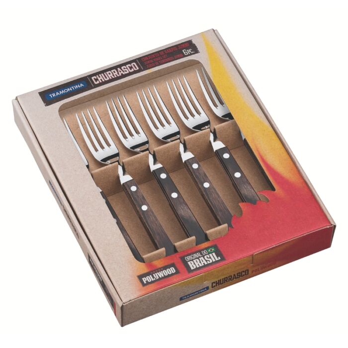 Tramontina jumbo steak villa, 6 db - barna *