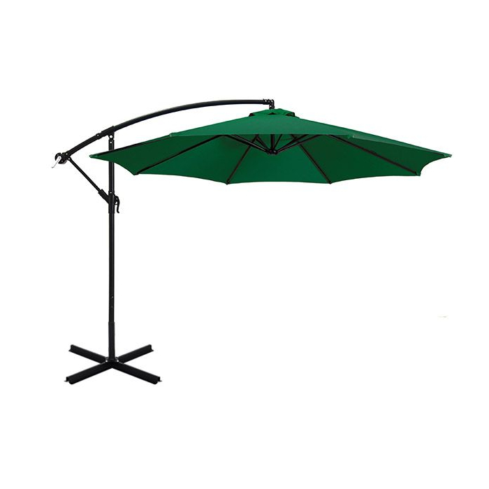 Függő napernyő 2,7 m zöld színű