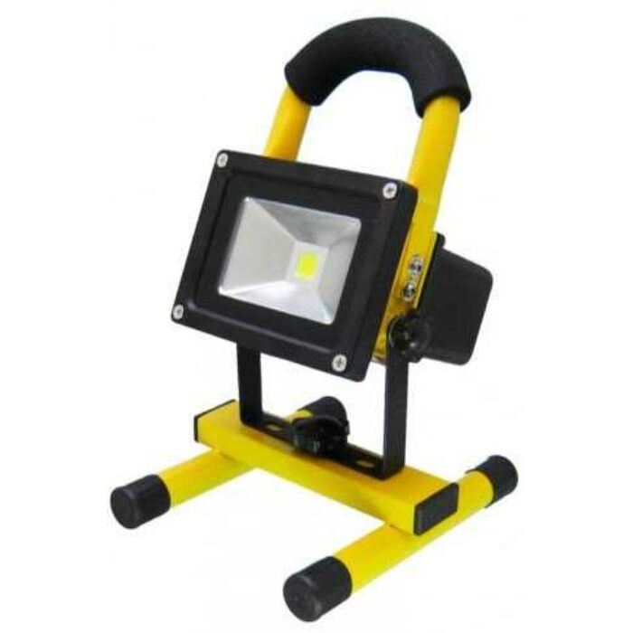 Hordozható akkumulátoros LED reflektor, 10 W