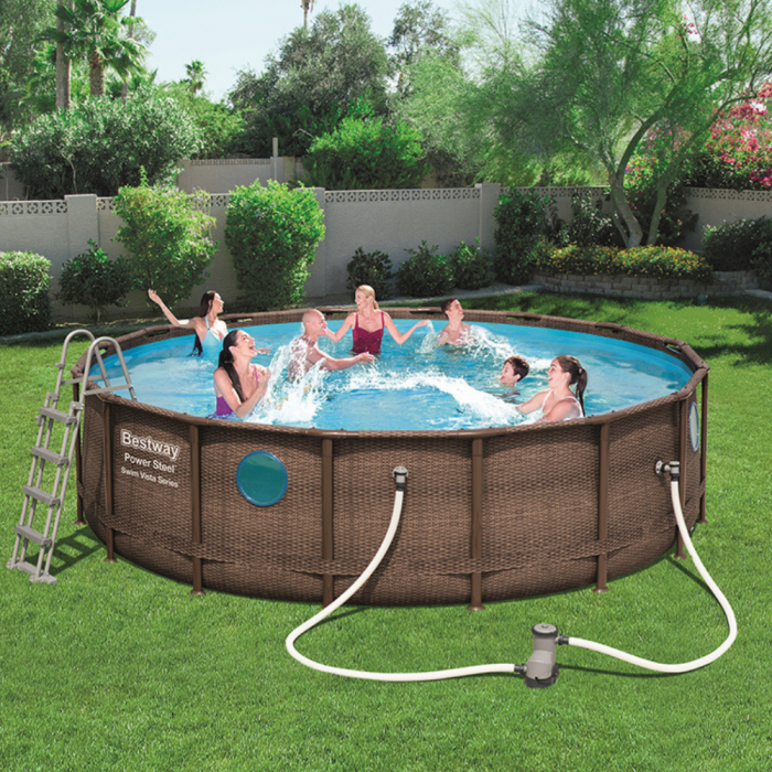 Bestway EVIA Vista fémvázas medence szett 488 x 122 cm