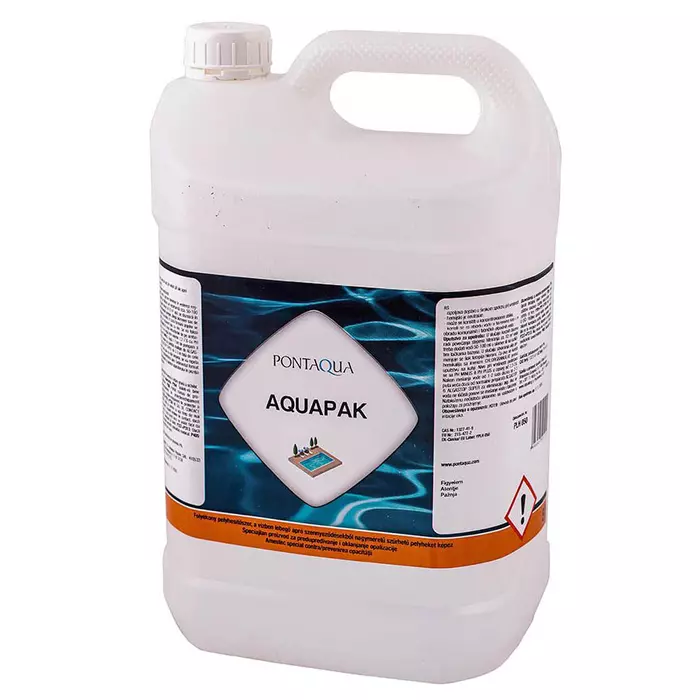 Pelyhesitő medence vegyszer (folyékony) Pontaqua Aquapak 5L