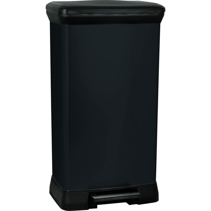 Curver Deco-bin pedálos szemetes, 50l, fekete