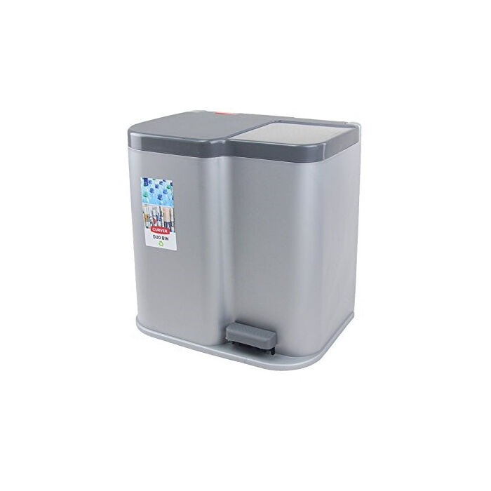 Curver Duo pedálos szelektív szemetes 15l+6l