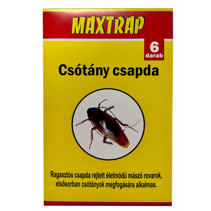 Maxtrap csótánycsapda 22x14cm 6db/csomag