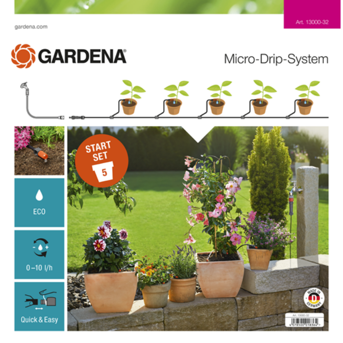 GARDENA Indulókészlet cserepes növényekhez S