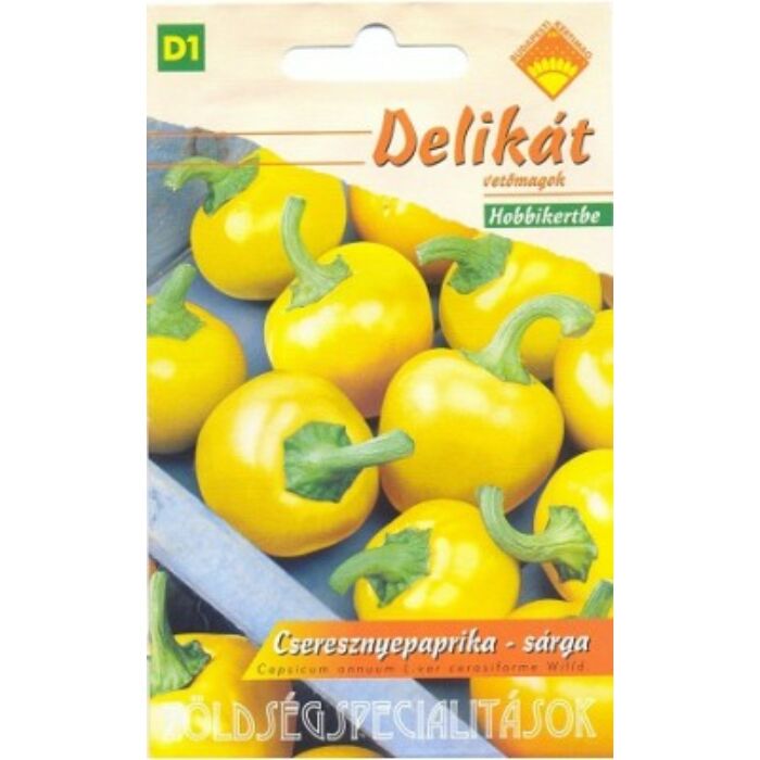 Budapesti Kertimag Delikát Cseresznyepaprika Sárga vetőmag 0,25 g