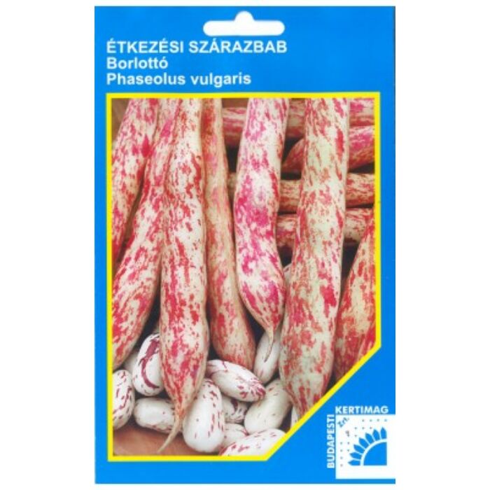Budapesti Kertimag Étkezési szárazbab Borlottó vetőmag 50 g