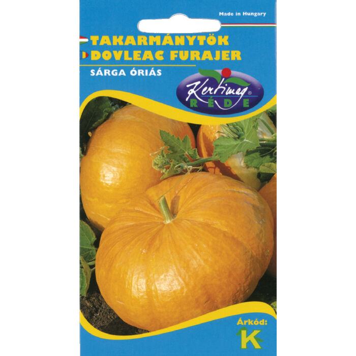 Rédei Kertimag Takarmánytök Óriás Sárga Vetőmag 8g