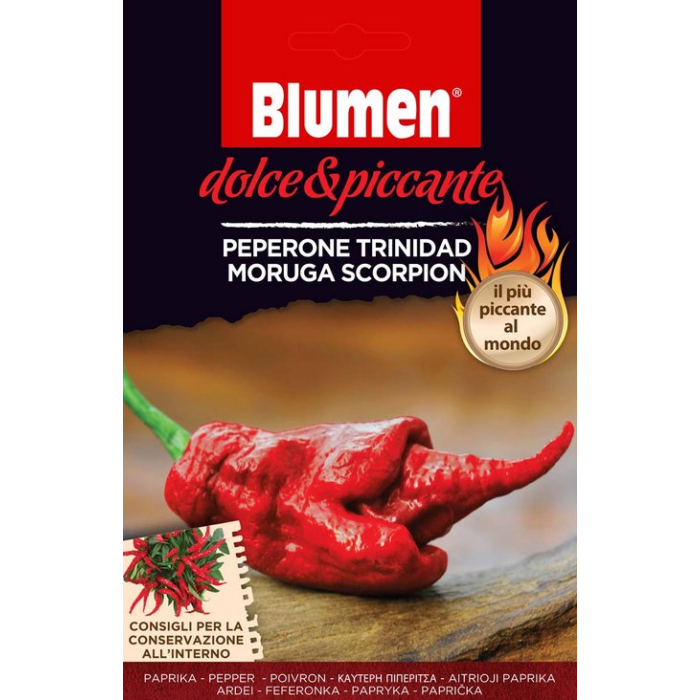   Blumen Trinidad moruga scorpion paprika - a világ legerősebb paprikája