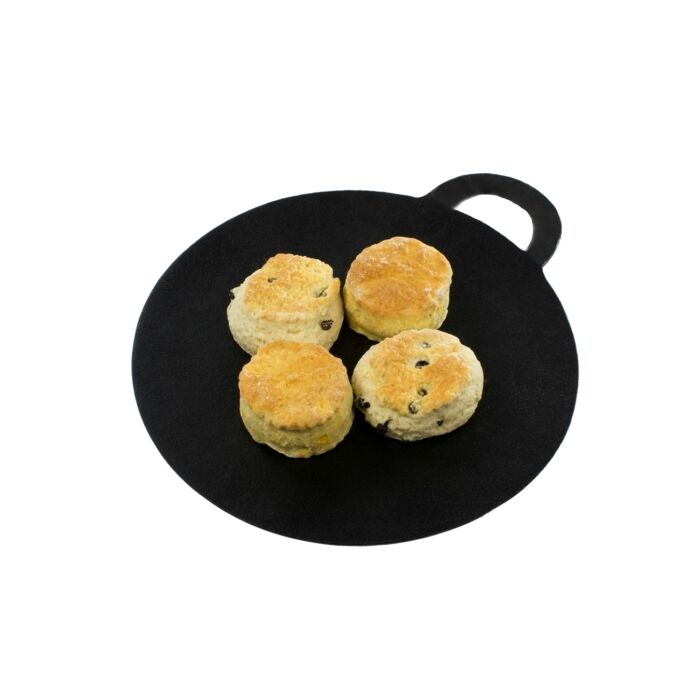 Perfect Home Öntöttvas grill lap kerek, füles 13093