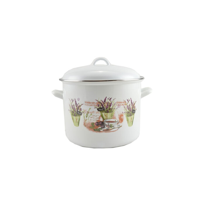 Perfect Home Levendula  Zománcozott fazék 20 cm+fedő 13471