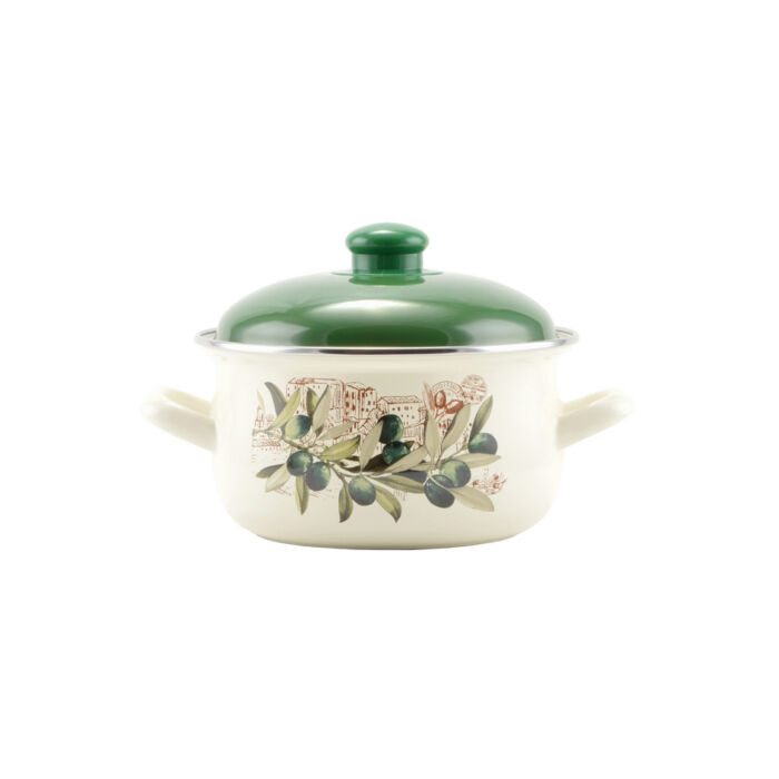 Perfect Home Oliva Zománcozott lábas 18 cm+fedő 14827