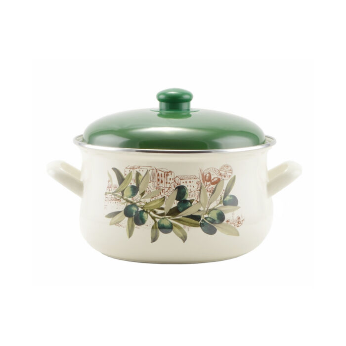 Perfect Home Oliva Zománcozott lábas 22 cm+fedő  14829