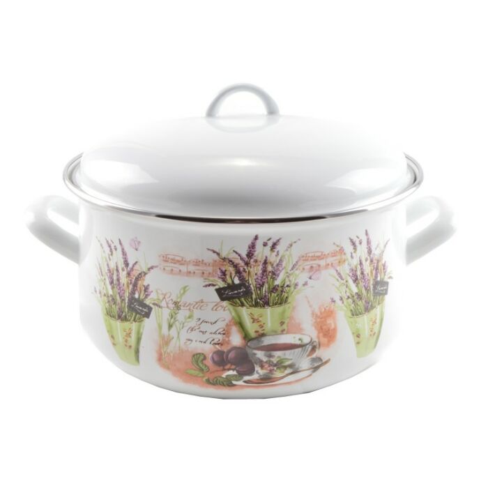 Perfect Home - Zománc lábas fedővel 24 cm 6L