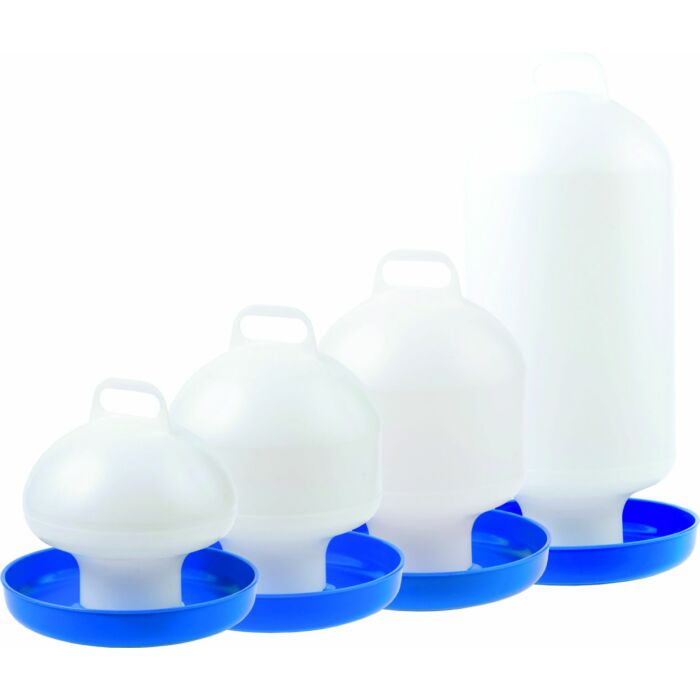 Baromfi itató - 2,5L - fehér/kék