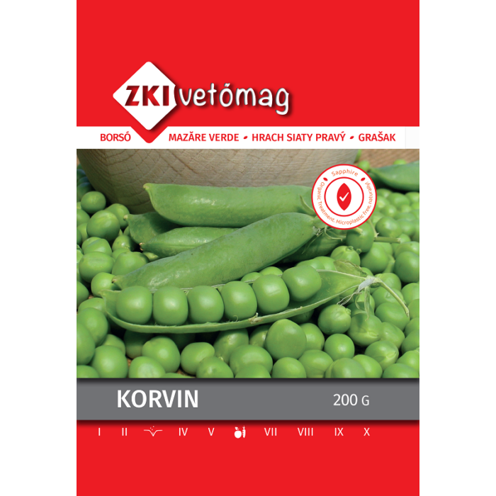 ZKI Zöldborsó Korvin Vetőmag 200g