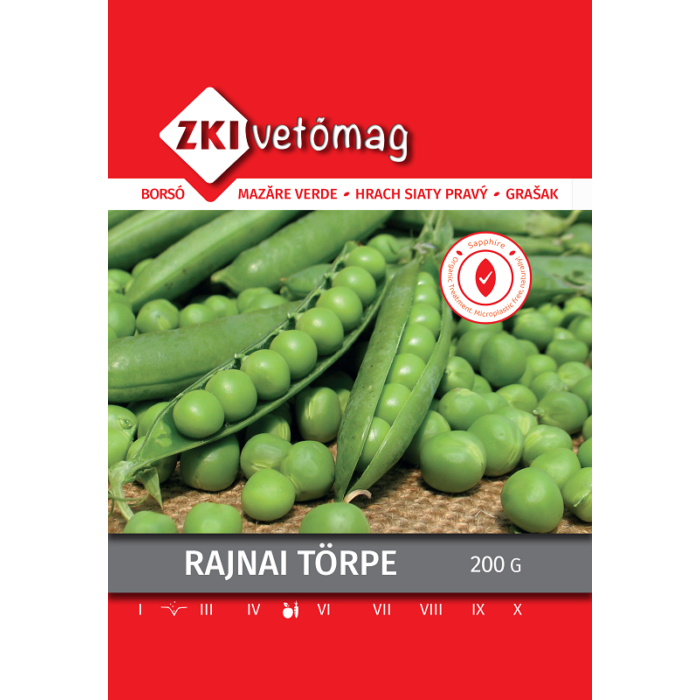 ZKI Zöldborsó Rajnai Törpe Vetőmag 200g