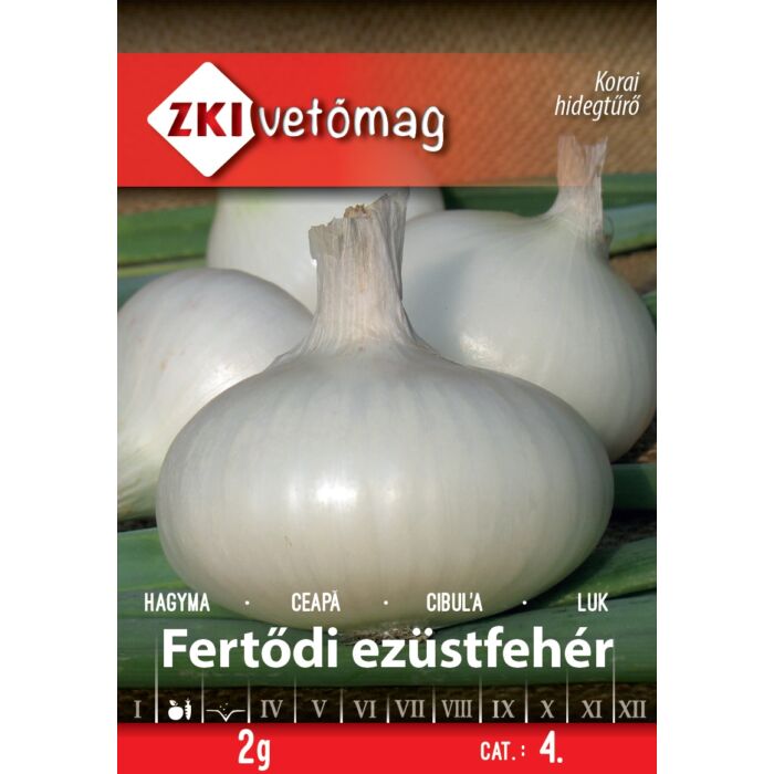 ZKi Hagyma Fertődi Ezüstfehér Vetőmag 2g