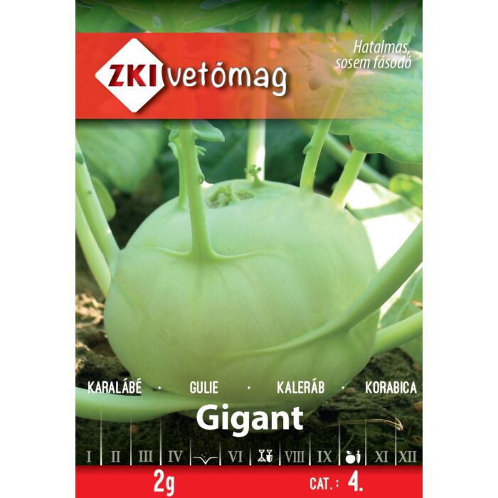 ZKI karalábé vetőmag 'Gigant' 2g