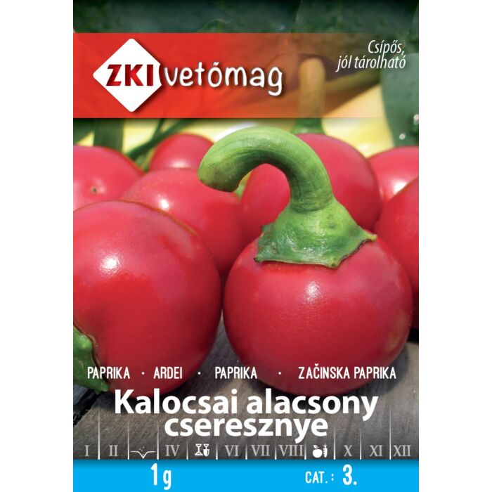ZKI Paprika Kalocsai Alacsony Cseresznye Vetőmag 1g