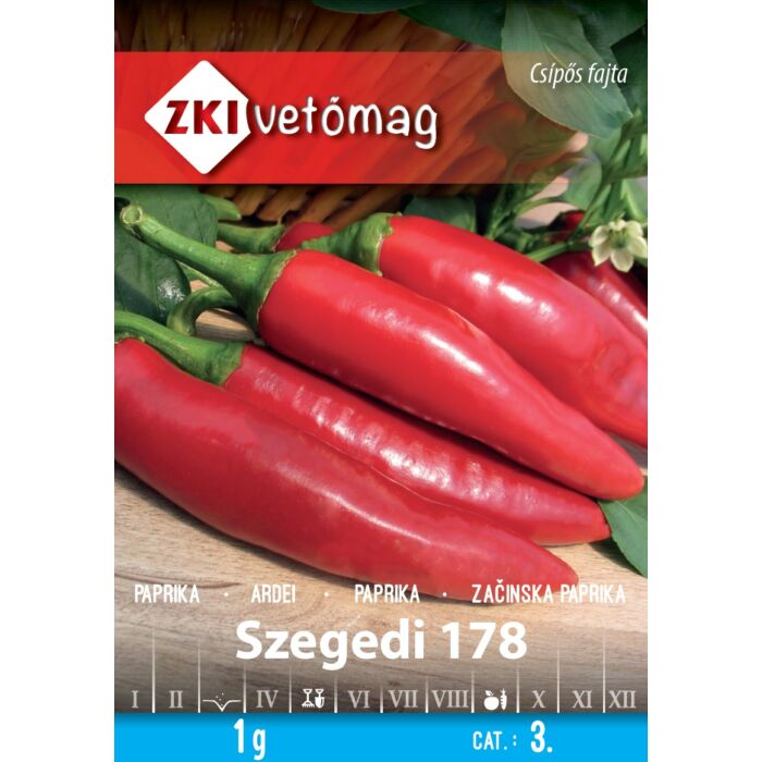 ZKI Paprika Szegedi 178 Vetőmag 1g
